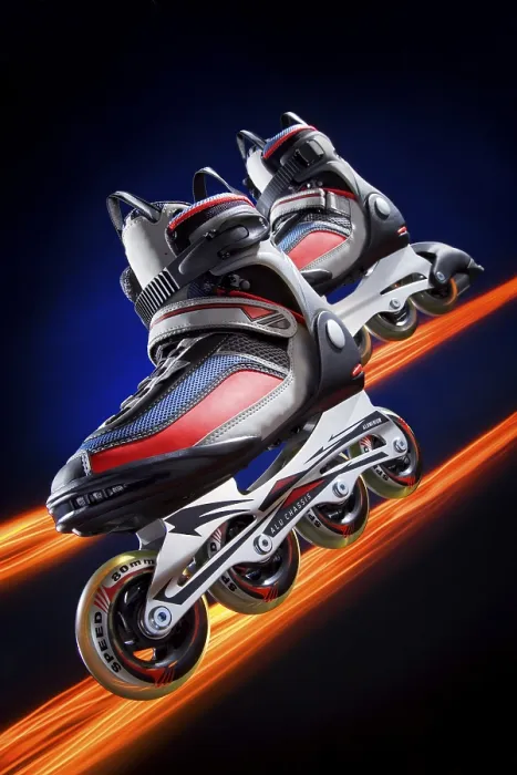 Framed Print : Inline Skates Print Framed Print : Inline Skates Print