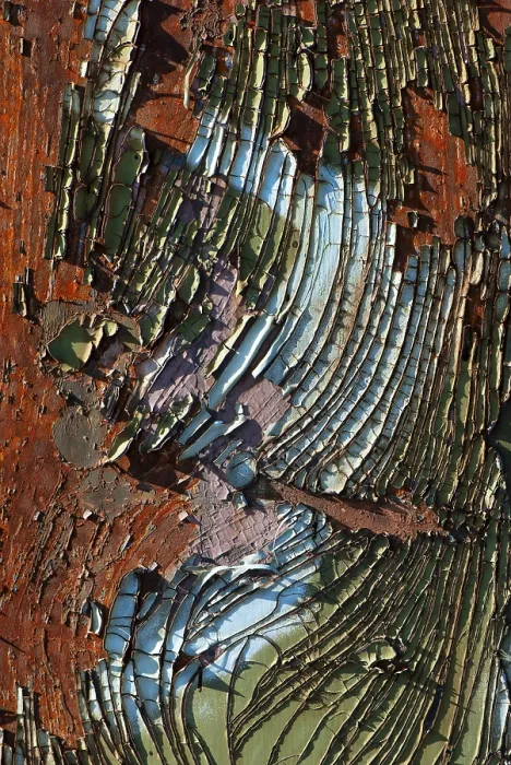 Framed Print : Macro Print of Rust Surface Structure and Colour Framed Print : Macro Print of Rust Surface Structure and Colour