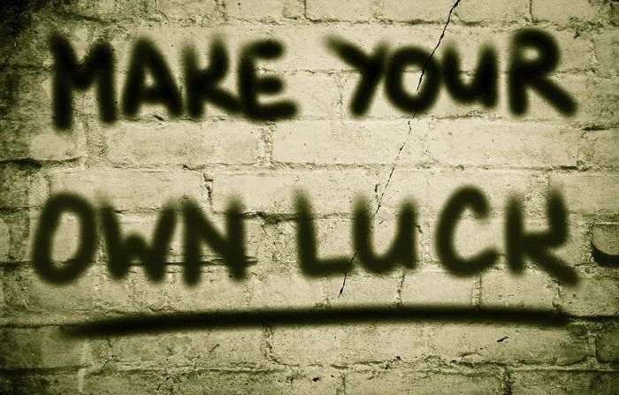 Framed Print : Make Your Own Luck Concept Print Framed Print : Make Your Own Luck Concept Print