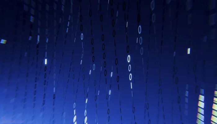 Framed Print : Binary Code Print: Digital Atmosphere