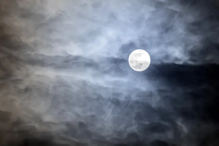 Framed Print : Full Moon Print with Dramatic Clouds at Night Framed Print : Full Moon Print with Dramatic Clouds at Night