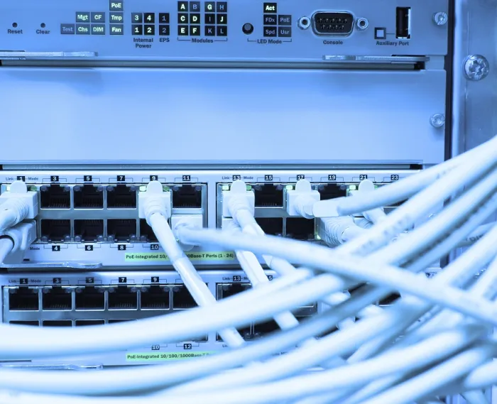 Framed Print : Network LAN Patch Panel Print Framed Print : Network LAN Patch Panel Print