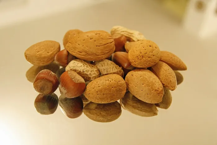 Framed Print : Nuts on a Mirror Print Framed Print : Nuts on a Mirror Print