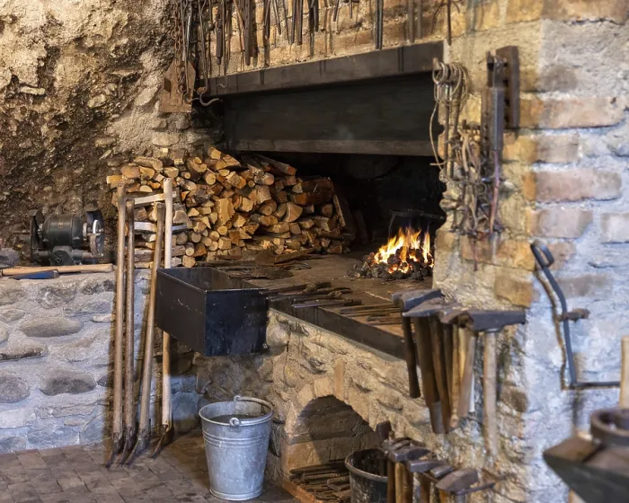 Framed Print : Rustic Blacksmith Workshop Print: Traditional Craftsmanship Framed Print : Rustic Blacksmith Workshop Print: Traditional Craftsmanship