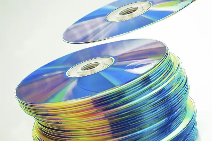 Framed Print : Stack of CDs Print