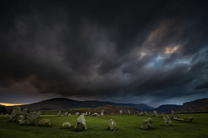 Framed Print : Stone Circle Print, Yorkshire Dales National Park, England Framed Print : Stone Circle Print, Yorkshire Dales National Park, England