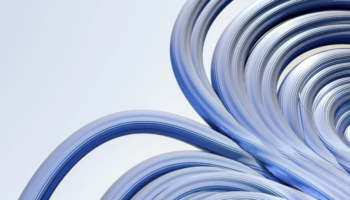 Framed Print : Swirling Blue Attractor 3D Print
