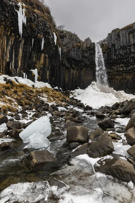 Framed Print : Svartifoss Waterfall Print, Iceland