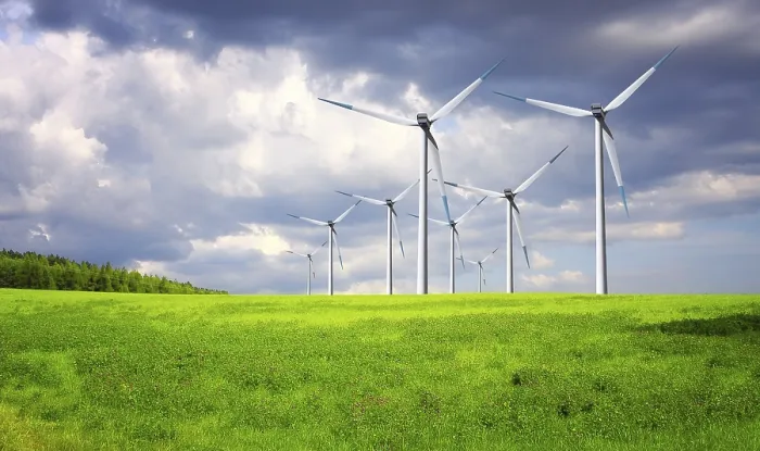 Framed Print : Wind Generators Print: Industrial Wind Turbine Landscape Framed Print : Wind Generators Print: Industrial Wind Turbine Landscape