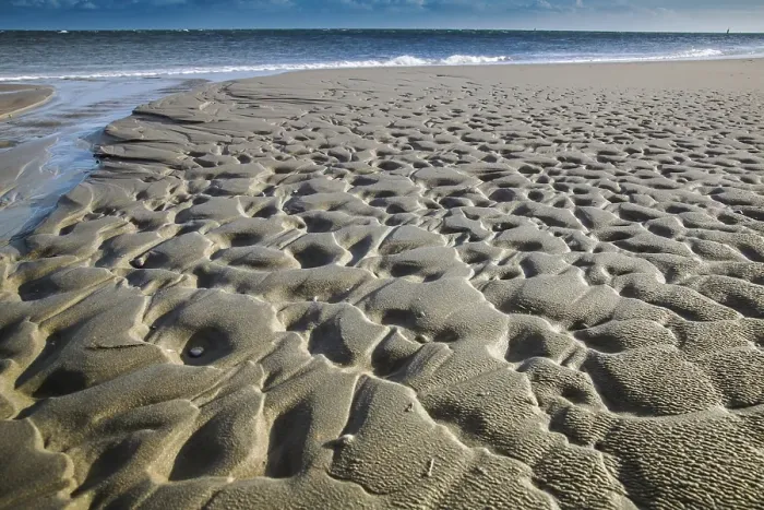 Framed Print : Sand Pattern Print from Agami Beach Framed Print : Sand Pattern Print from Agami Beach