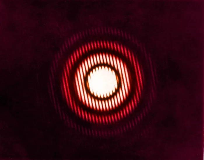 Framed Print : X-Ray Diffraction Print: Color-Enhanced Interference Fringes Framed Print : X-Ray Diffraction Print: Color-Enhanced Interference Fringes