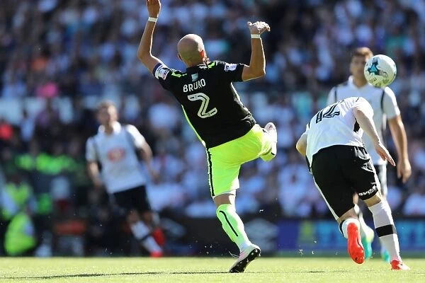 Derby County vs. Brighton and Hove Albion: EFL Sky Bet Championship Clash at iPro Stadium (06AUG16) - Intense Match Action
