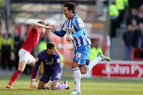 Leonardo Ulloa Scores the Opener: Nottingham Forest vs. Brighton & Hove Albion, March 30, 2013