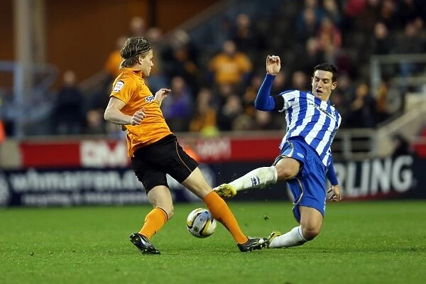 Lewis Dunk vs. Kevin Doyle: Intense Moment from Brighton & Hove Albion vs. Wolverhampton Wanderers, Championship 2012