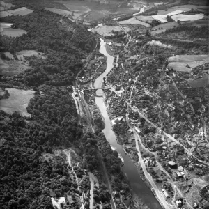 Ironbridge Gorge Print, Aerial View of Industrial Landscape Ironbridge Gorge Print, Aerial View of Industrial Landscape