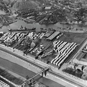 Bristol Timber Wharves Print, 1921 Bristol Timber Wharves Print, 1921