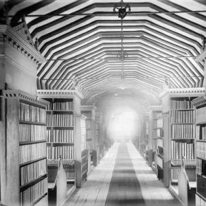 Print of the historic St John's College Library interior, Oxford Print of the historic St John's College Library interior, Oxford