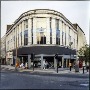 Print of Burton store on Queen Street, Barnsley Print of Burton store on Queen Street, Barnsley