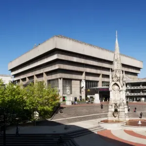 Birmingham Central Library Print, North Pediment View Birmingham Central Library Print, North Pediment View