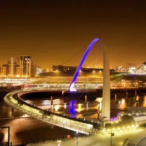 Millennium Bridge Print at Night Millennium Bridge Print at Night