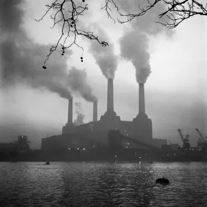 Industrial Premium Framed Print Collection: Battersea Power Station