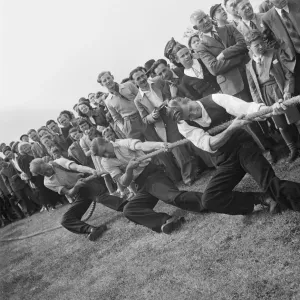Tug-o-War Print, Elstree Sports Ground Crowd Tug-o-War Print, Elstree Sports Ground Crowd