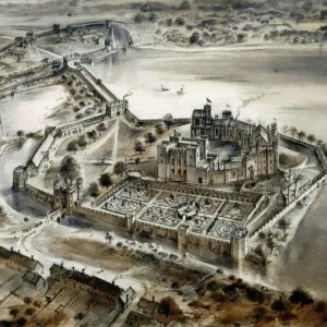 Print of Kenilworth Castle Reconstruction Print of Kenilworth Castle Reconstruction