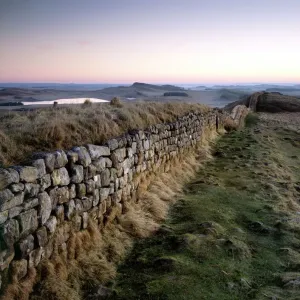 Hadrian's Wall Print: Hotbank Crags Dawn Scene