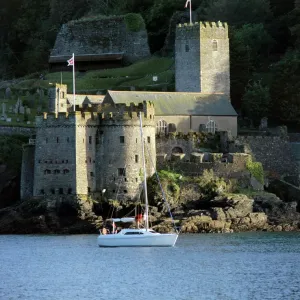Dartmouth Castle Print: View from the Entrance to the Dart Estuary