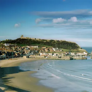 Scarborough Castle Print - View Across the Bay