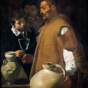 Print of a waterseller standing in Seville