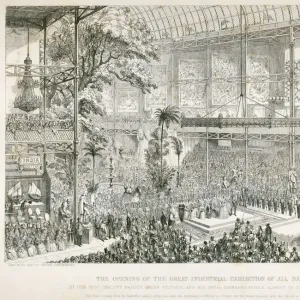 Gilded Crystal Palace interior print Gilded Crystal Palace interior print