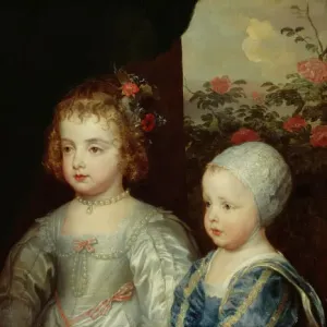 Print of The Three Eldest Children of Charles I Print of The Three Eldest Children of Charles I