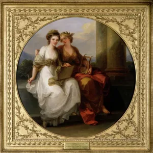 Angelica Kauffmann Print, The Artist Listening to Poetry Angelica Kauffmann Print, The Artist Listening to Poetry