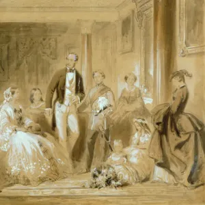 Janet Print of Royal Family in Osborne House Dining Room Janet Print of Royal Family in Osborne House Dining Room