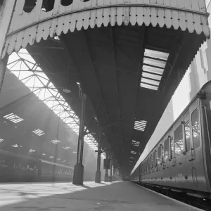Marylebone Station Print, a1960s photograph of a deserted platform