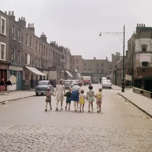Prints of Then and Now England - Historic Change Over Time: Childhood