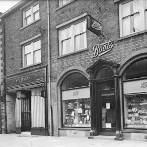 Print of Boots exterior on Sheep Street, Skipton Print of Boots exterior on Sheep Street, Skipton