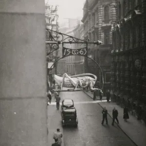 Print of a Grasshopper sign, 1950-1953, photograph Print of a Grasshopper sign, 1950-1953, photograph