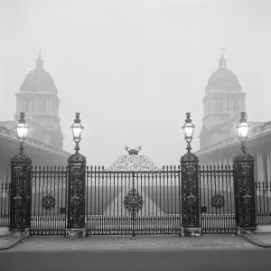 Old Royal Naval College Print, Wrought Iron Gates Old Royal Naval College Print, Wrought Iron Gates