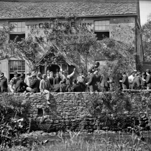 Prints of Then and Now England - Historic Change Over Time: Going Down The Pub