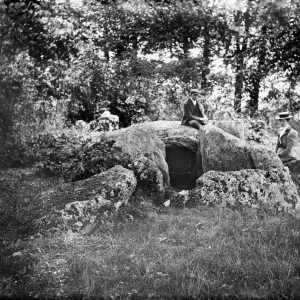 Waylands Smithy Print, a photograph of the neolithic chambered long barrow