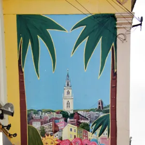 Market scene mural DP035238