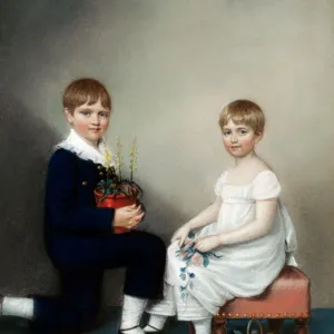 Sharples - Charles Darwin (aged six) and Catherine K971925