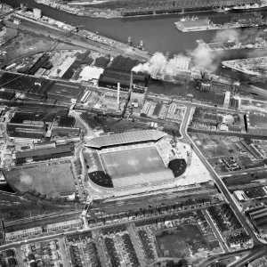 Old Trafford Stadium Aerial Print Old Trafford Stadium Aerial Print
