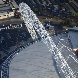 Wembley Stadium Print: Aerial View of the Roof and Arch Wembley Stadium Print: Aerial View of the Roof and Arch