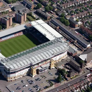 Upton Park Print: Aerial view of the Boleyn Ground stadium Upton Park Print: Aerial view of the Boleyn Ground stadium