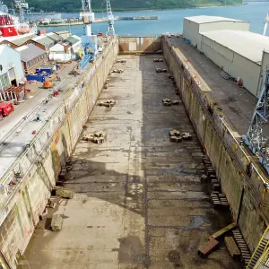 Drydock Print, Falmouth Docks Drydock Print, Falmouth Docks
