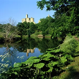 Castles in North East England Pillow Collection: Warkworth Castle