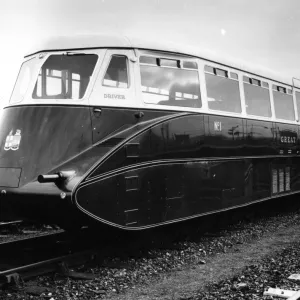 Print of Diesel Railcar No 1, GWR, November 1933 Print of Diesel Railcar No 1, GWR, November 1933